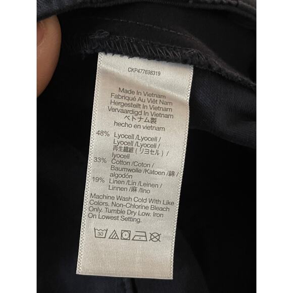 Madewell Drapey Linen Blend Harlow High Rise Wide Leg Trouser NWOT size 0 - Picture 7 of 11